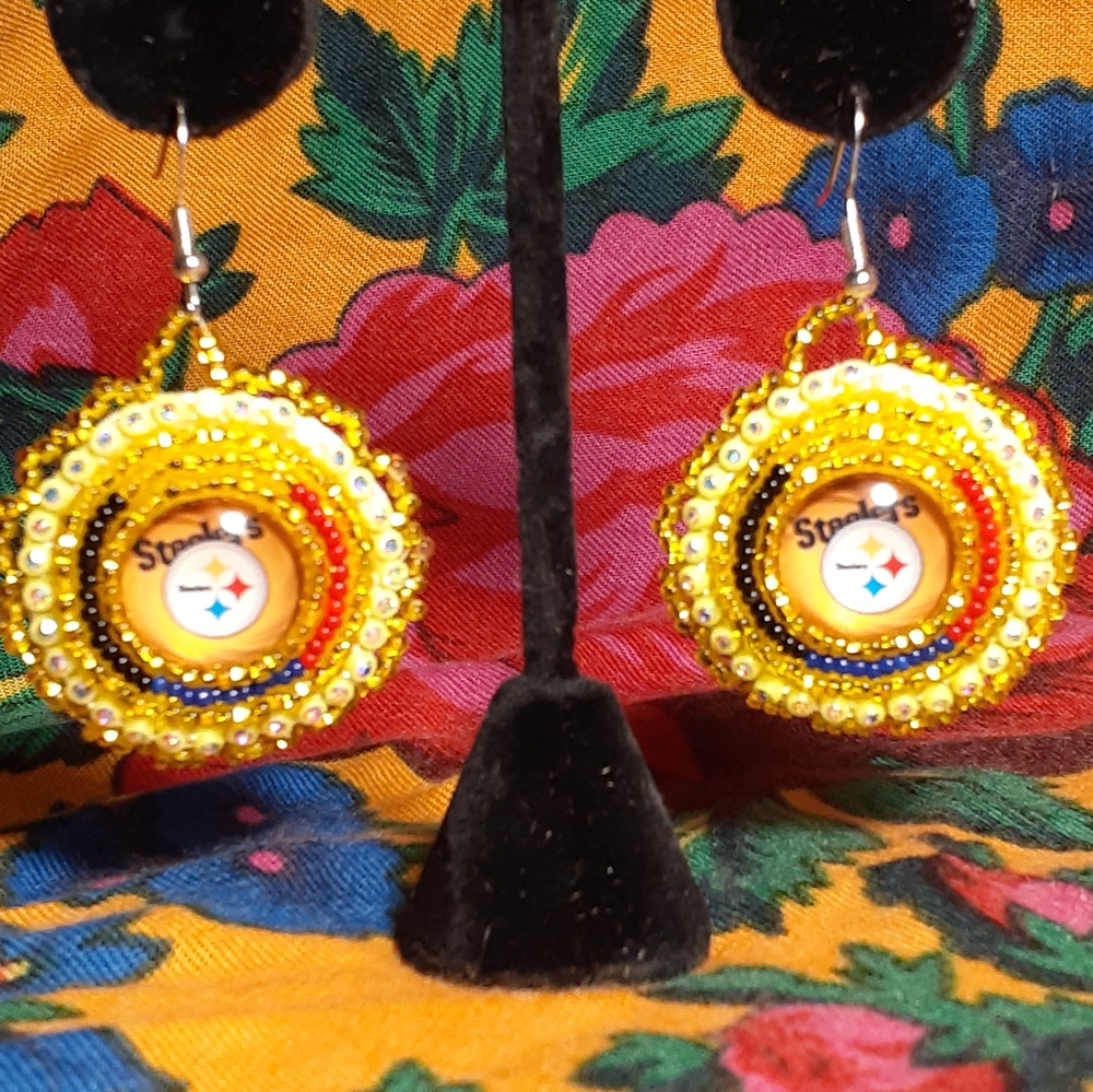 NFL Steelers Native American Pow Wow Earrings